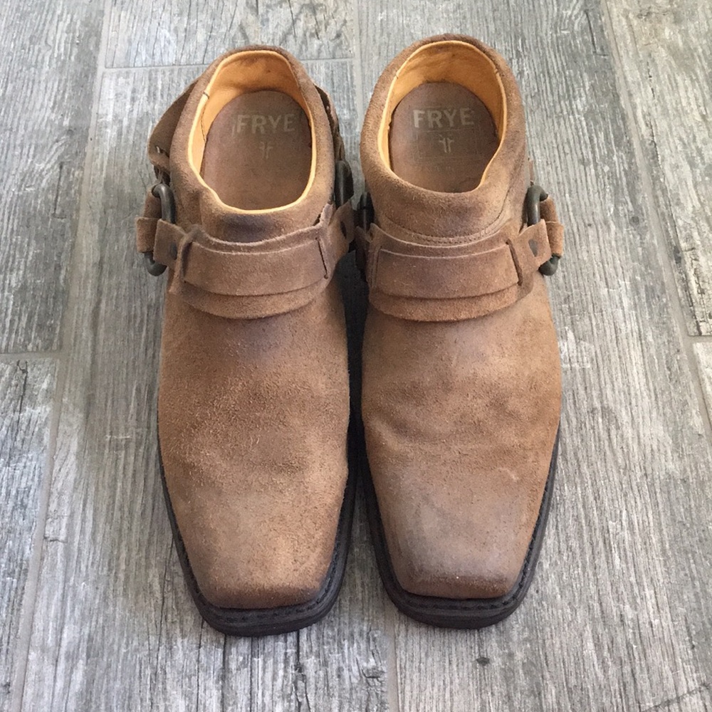 Frye Belted Harness Strap Mules